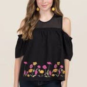 Francesca's Floral Boho Top